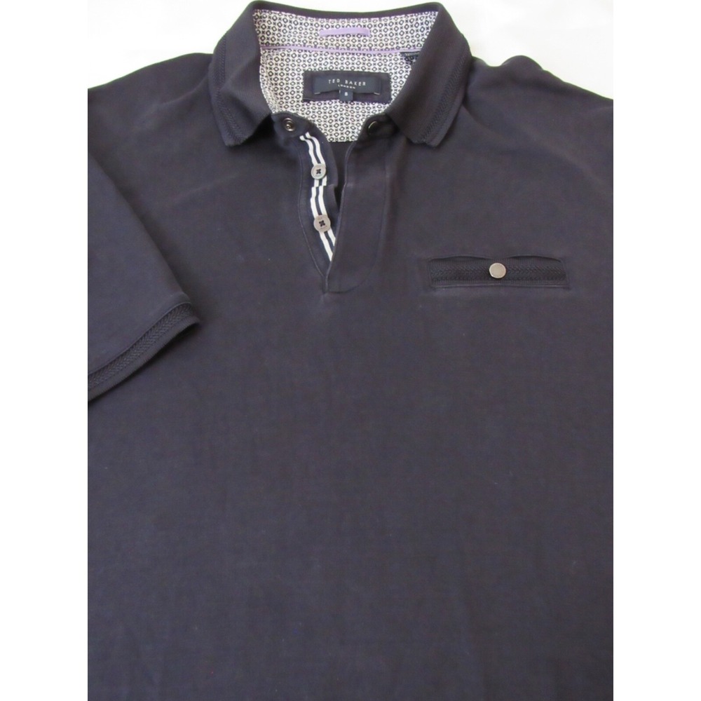Ted‎ Baker Polo Blue Pocket Button Down Collar Cotton Shirt size 5